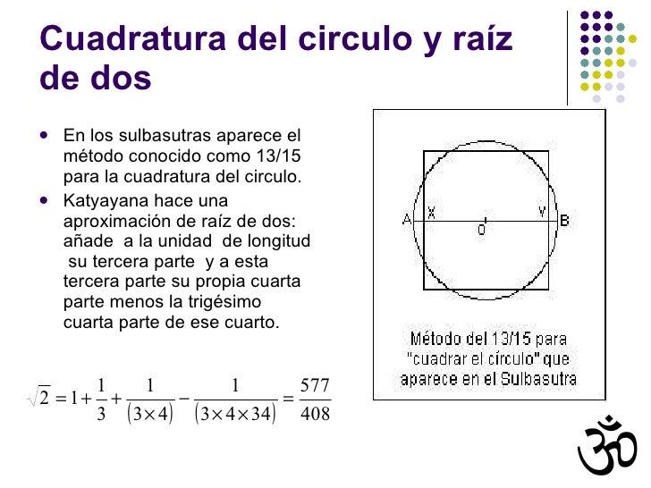 Resultado de imagen para CUADRATURA DEL CIRCULO RAIZ DE PI