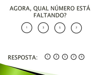 1   3           5           7




        1   3       5   7       9
 