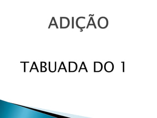 TABUADA DO 1
 