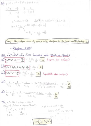Roteiro de matemática - PU do 4º Bimestre de 2011