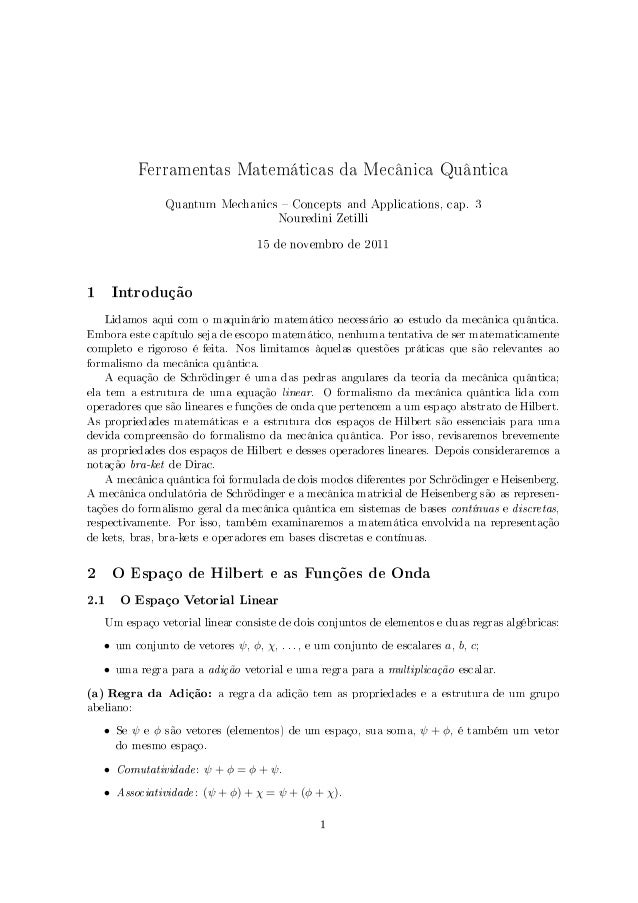 Matematica Quantica