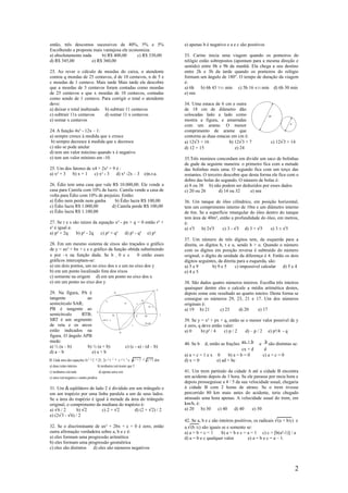 Matematica remember exercicios resolvidos | PDF