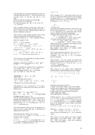 Matematica remember exercicios resolvidos | PDF