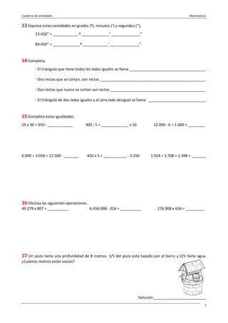 Matematicas 6 de primaria | PDF