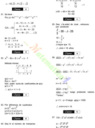Matematicas 115 problemas resueltos de segundo de secundaria | PDF