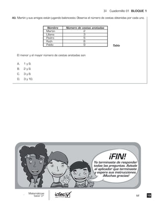 3º Cuadernillo 01 BLOQUE 1
MF
 