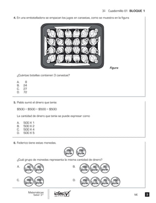 3º Cuadernillo 01 BLOQUE 1
ME
 