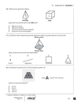 3º Cuadernillo 01 BLOQUE 1
ME
 