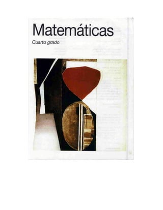Matemáticas cuarto grado 1993
