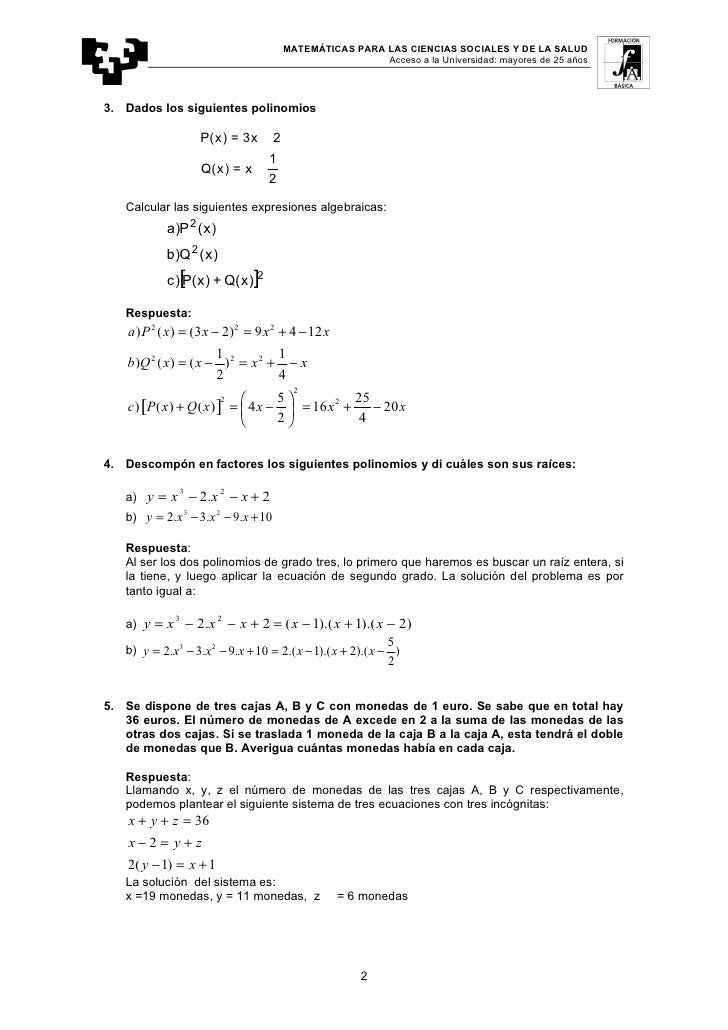 Matematicas para las ciencias sociales