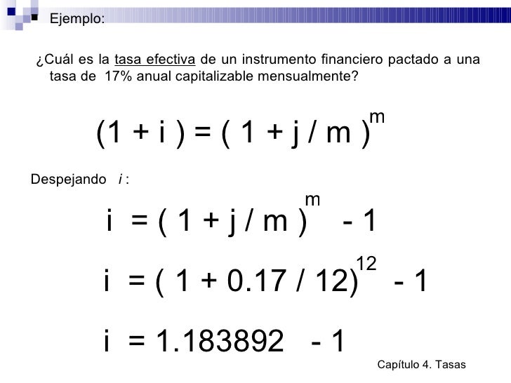 Formulas De Matematicas Financieras