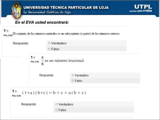 En el EVA usted encontrará:En el EVA usted encontrará:
 