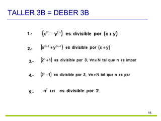 TALLER 3B = DEBER 3B 1.- 2.- 3.- 4.- 5.- 