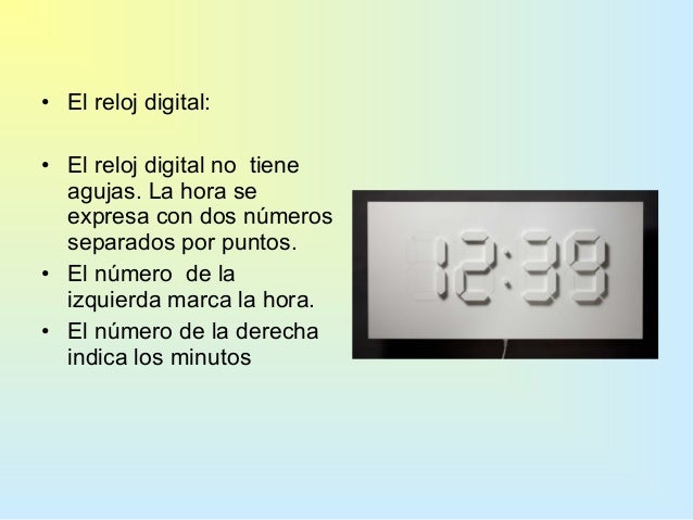 Resultado de imagen de el reloj digital primero de primaria