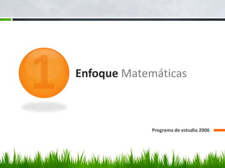 Enfoque MatemáticasPrograma de estudio 20061