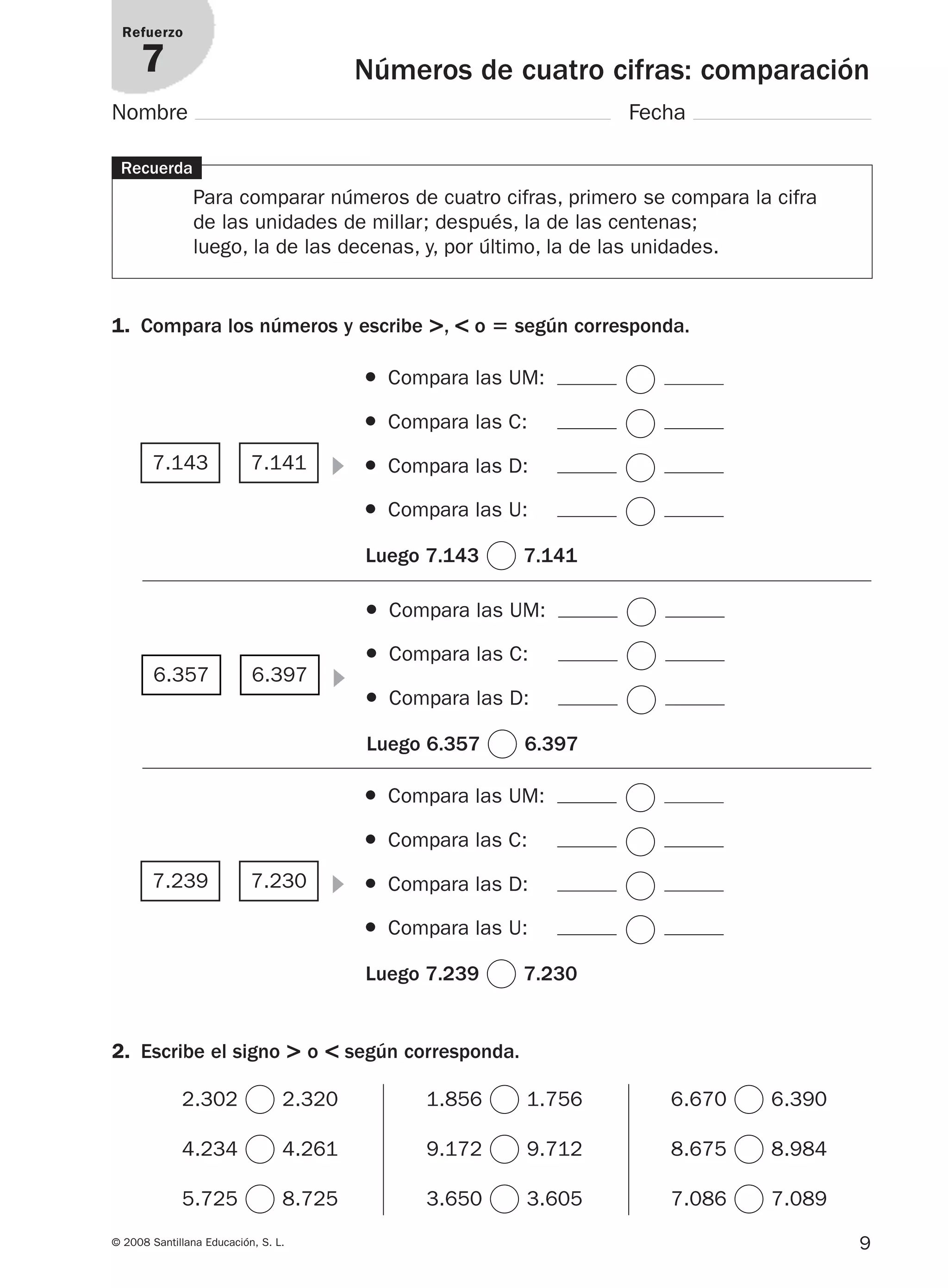 Matematicas refuerzo y ampliacion Santillana | PDF