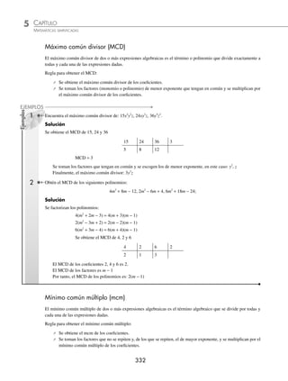 CAPÍTULO 5
FRACCIONES ALGEBRAICAS
Nicolás de Cusa (1401-1464)
C
ardenal alemán nacido en Cusa y fa-
llecido en Lodi (Italia). Más ﬁlósofo que
matemático, a él se debe la crítica a
los conceptos de la noción de inﬁnito: “...para
alcanzar el maximum y el minimum hay que
trascender la serie indeﬁnida de lo grande y
lo pequeño, y entonces se descubre que el
maximum y el minimum coinciden en la idea de inﬁnito...”.
Nicolás de Cusa vio que uno de los puntos débiles del pensamiento escolásti-
co de la época, en lo que se reﬁere a la ciencia, había sido su incapacidad
para medir, mientras que él pensaba que el conocimiento debería sustentarse
en la medida. Sus teorías ﬁlosóﬁcas neoplatónicas sobre la concordancia
de los contrarios, le condujo a pensar que los máximos y los mínimos están
siempre en relación.
Nicolás de Cusa (1401-1464)
Reseña
HISTÓRICA
www.FreeLibros.org
 