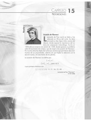 14 CAPÍTULO
MATEMÁTICAS SIMPLIFICADAS
568
En la última igualdad se aplica logaritmo natural a ambos miembros para despejar a k:
ln . ln
0 2660 10
= e k
ln . ln
0 2660 10
= k e
ln .
0 2660
10
= k
− =
0 1324
. k
Al sustituir este valor se obtiene que la ley del enfriamiento para la barra es:
T e t
= + −
32 218 0 1324
.
Finalmente, se sustituye t = 30 minutos en la fórmula anterior:
T e
= + − ( )
32 218 0 1324 30
.
T e
= + −
32 218 3 972
.
= + ( )
32 218 0 01883
.
= +
32 4 1049
.
= °
36 1049
. C
Por consiguiente, la temperatura de la barra después de 30 minutos es de: 36 1049
. °C
EJERCICIO 145
Resuelve los siguientes problemas:
1. Obtén el pH de una solución, cuya concentración es de 1 90 10 5
. × −
iones de hidrógeno/lt.
2. La concentración de una conserva de vinagre de iones de hidrógeno es de 6 10 4
× −
. Determina su pH.
3. ¿Cuál es la concentración de iones de hidrógeno de una sustancia, cuyo pH es de 9?
4. Un sismo se presenta con 6 000 micrómetros de amplitud y un periodo de 0.3 segundos. Determina la intensidad del
movimiento sísmico en la escala Richter.
5. Encuentra el periodo de un sismo de 90 000 micrómetros con intensidad de 5 grados en la escala Richter.
6. Un sismo tiene un periodo 0.35 segundos de duración y alcanza 4 grados en la escala Richter. ¿Cuál es su amplitud?
7. El tiempo de vida media de un material es de 40 años. ¿Cuánto de dicho material queda después de 30 años?
8. La vida media del tritio es de 12.5 años. ¿Cuánto tardará en desintegrarse 30% de una muestra de este metal?
9. La desintegración de una sustancia radiactiva está dada por el siguiente modelo:
V V e t
= −
0
0 005
.
Donde V0 es la cantidad inicial de material y t es el tiempo. ¿Cuál es el tiempo de vida media de dicho material?
10. El modelo que rige el crecimiento poblacional de una ciudad es:
N e t
= 15 000 0 02
.
Donde N es el número de habitantes y t el tiempo en años. ¿Cuántos habitantes habrá dentro de 10 años?
11. En un cultivo de laboratorio las bacterias aumentaron de una población inicial de 150 a 830 en 2 horas. ¿Cuánto
tardarán en llegar a 3 000?
12. La población actual de ratas en una ciudad es de 40 000; si se duplican cada 8 años, ¿cuándo habrá 500 000 roedores?
13. Del horno de una estufa se saca una rosca, cuya temperatura es de 180°C. Si la temperatura del ambiente es de 25°C,
y después de 8 minutos la temperatura de la rosca es de 100°C, ¿cuál es su temperatura después de 15 minutos?
www.FreeLibros.org
 