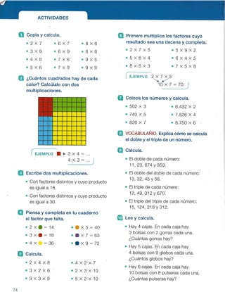 Matemáticas tema 5 SANTILLANA 3 PRIMARIA | PDF