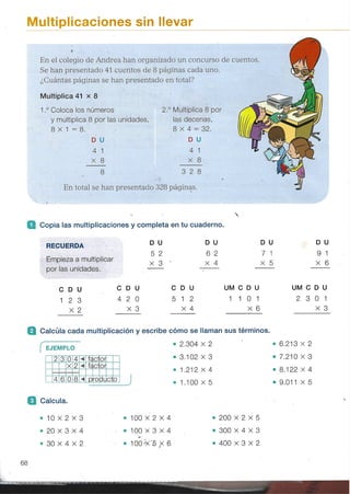 Matemáticas tema 5 SANTILLANA 3 PRIMARIA | PDF