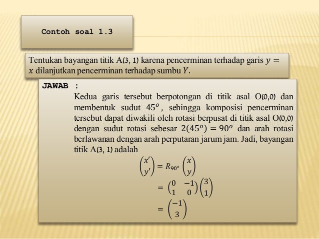 Matematika refleksi Matematika refleksi
