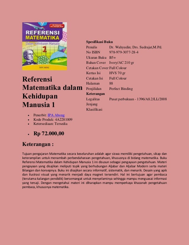Buku Pengayaan Matematika dipasarkan oleh CV. Nusantara 
