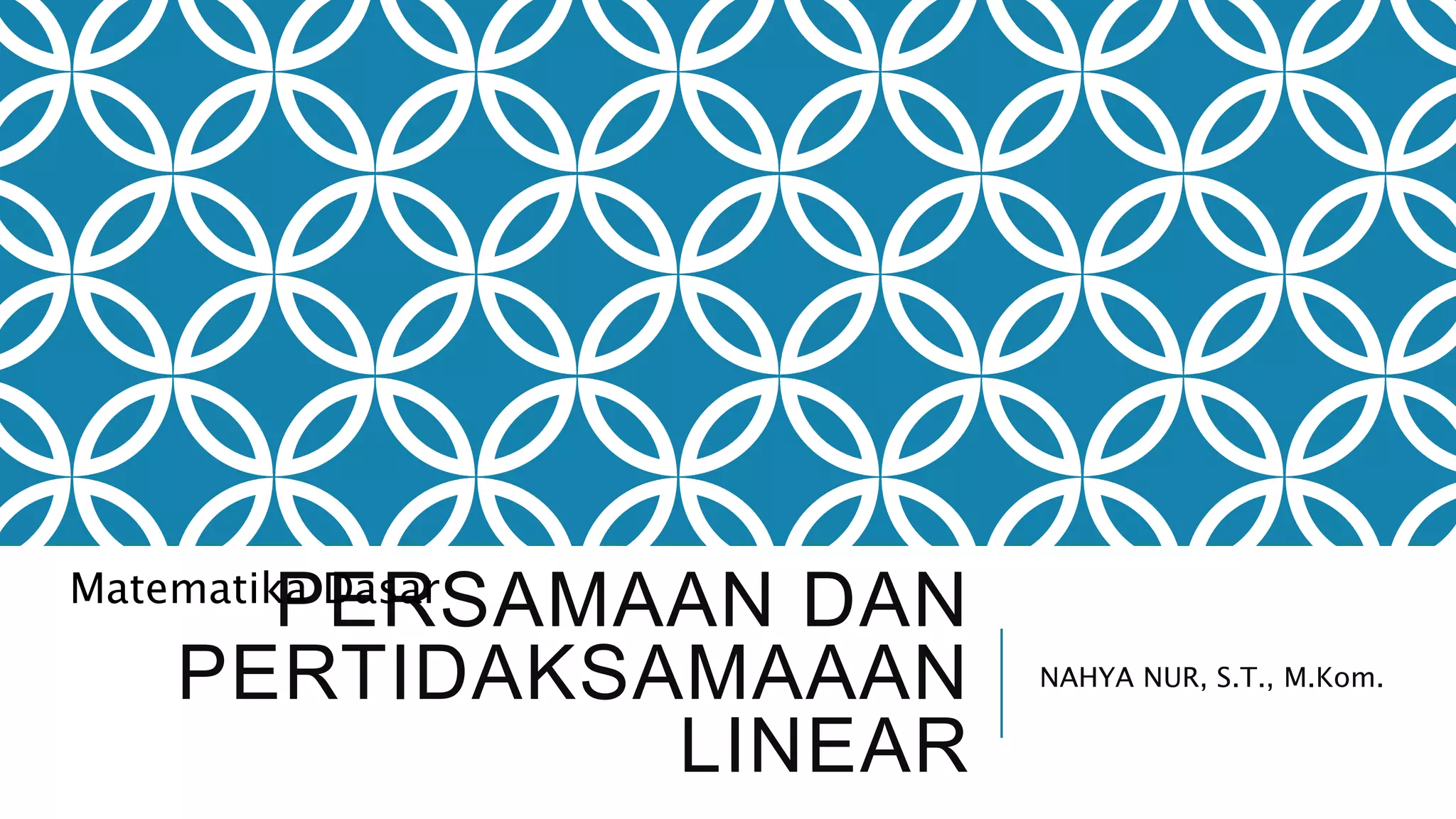 Matematika Dasar PPT matematika-dasar-ppt