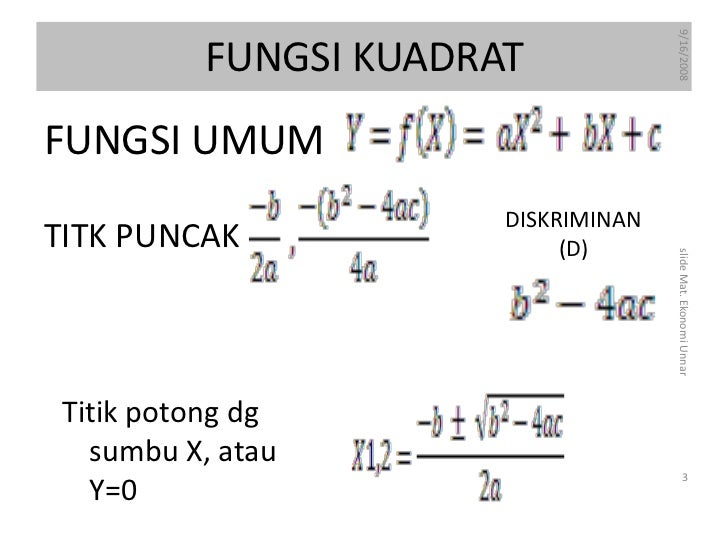 Contoh Soal Fungsi Non Linear Dalam Matematika Ekonomi