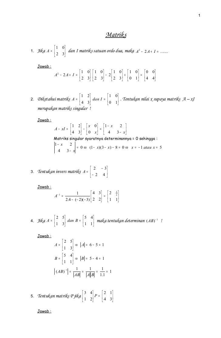 Matematika Matriks