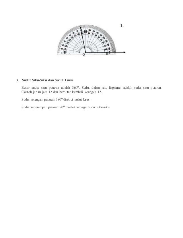 Matematika 3 Pengukuran Sudut Dan Satuan