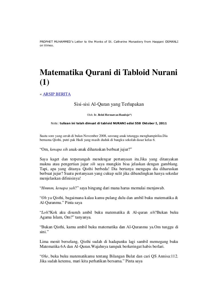 Soal Matematika Islami