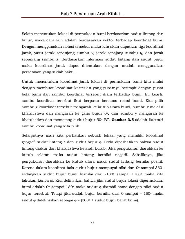 Matematika arah kiblat mikrajuddin abdullah 2020 Matematika arah kiblat mikrajuddin abdullah 2020