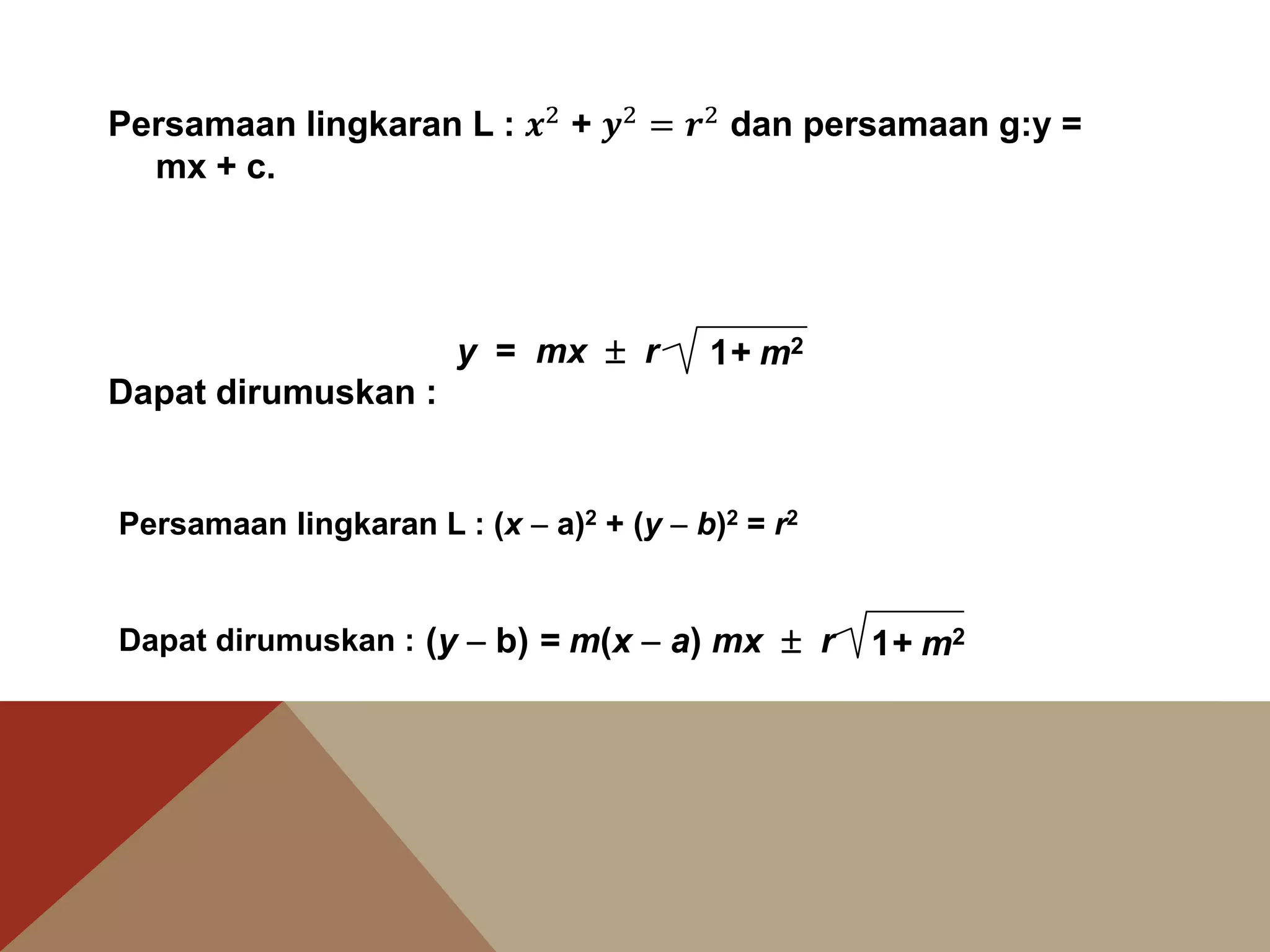 Lingkaran Menentukan Persamaan Garis Singgung Lingkaran Dengan Gardien lingkaran-menentukan-persamaan-garis-singgung-lingkaran-dengan-gardien
