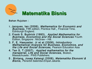 Matematika bisnis2 | PPT