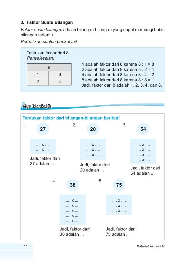 Matematika bse kelas 4 suparti