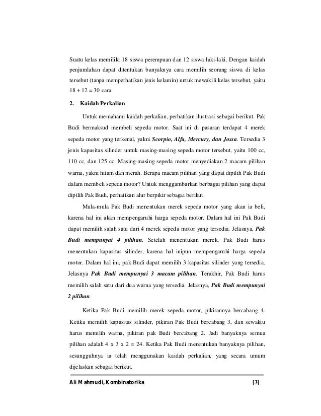 Matematika Diskret Kombinatorika