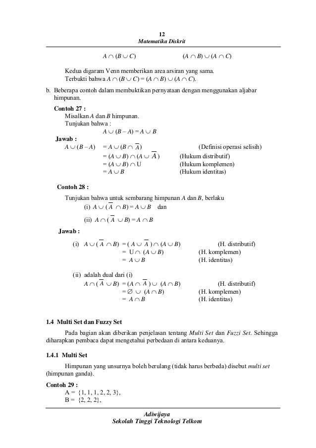 Matematika Diskrit Adiwijaya