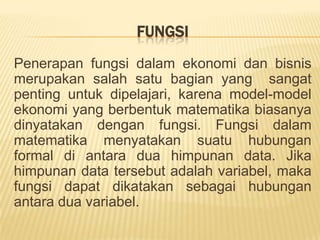 Kaidah matematika dlm HimpunanIdempoten	A  A = A			 AU A = AAsosiatif	(A  B)  C = A  (B  C)Komutatif	 A  B = B  ADistributif	AU(B  C) = (AUB)  (AUC)