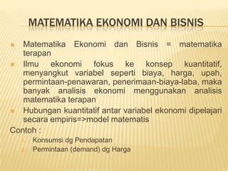 Bedakan: MatematikaMurni & Terapan