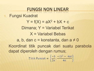 AnalisispulangpokokPulangPokok (Break Even); Apabilapenerimaan total darihasilpenjualanproduksamadenganbiaya total yang dikeluarkanperusahaan.TR = TCTR = P.Q danTC = FC + VQDimana;