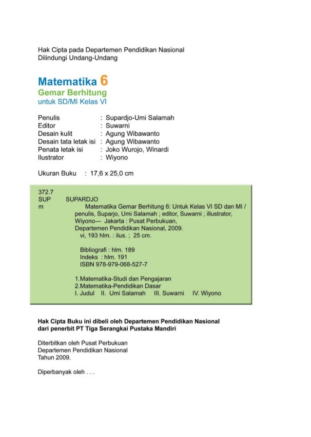 Matematika gemar berhitung
