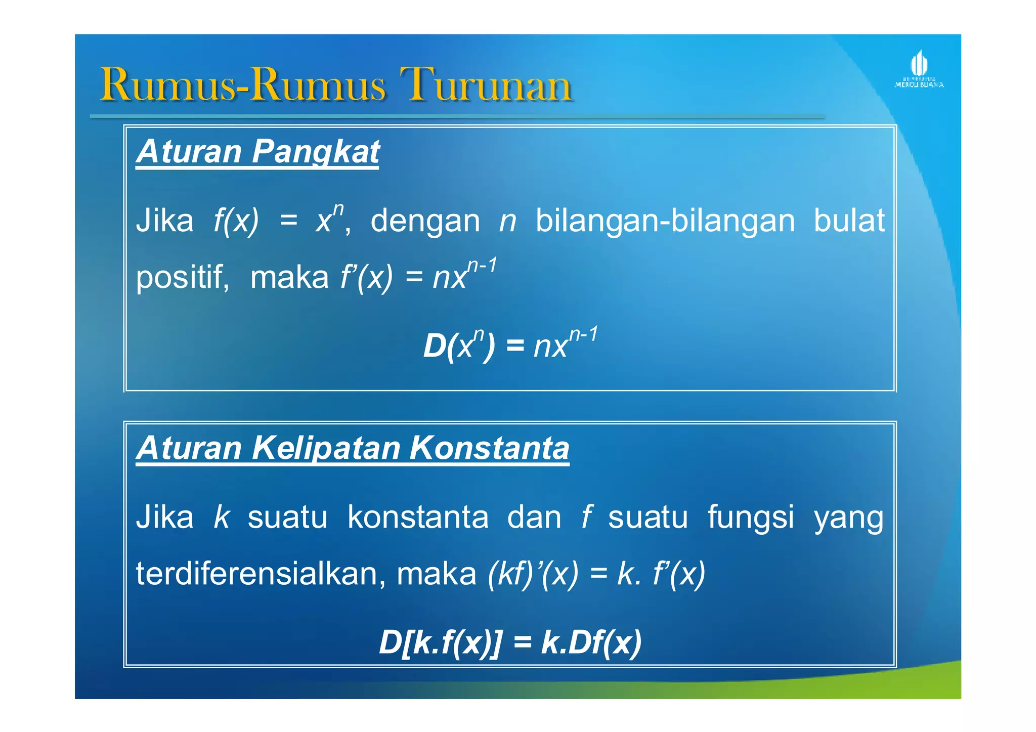 Aturan Rantai Pada Turunan | PDF