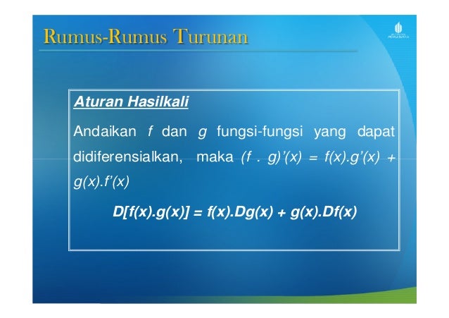Aturan Rantai Pada Turunan