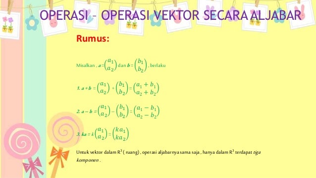 Matematika Operasi Vektor Secara Aljabar