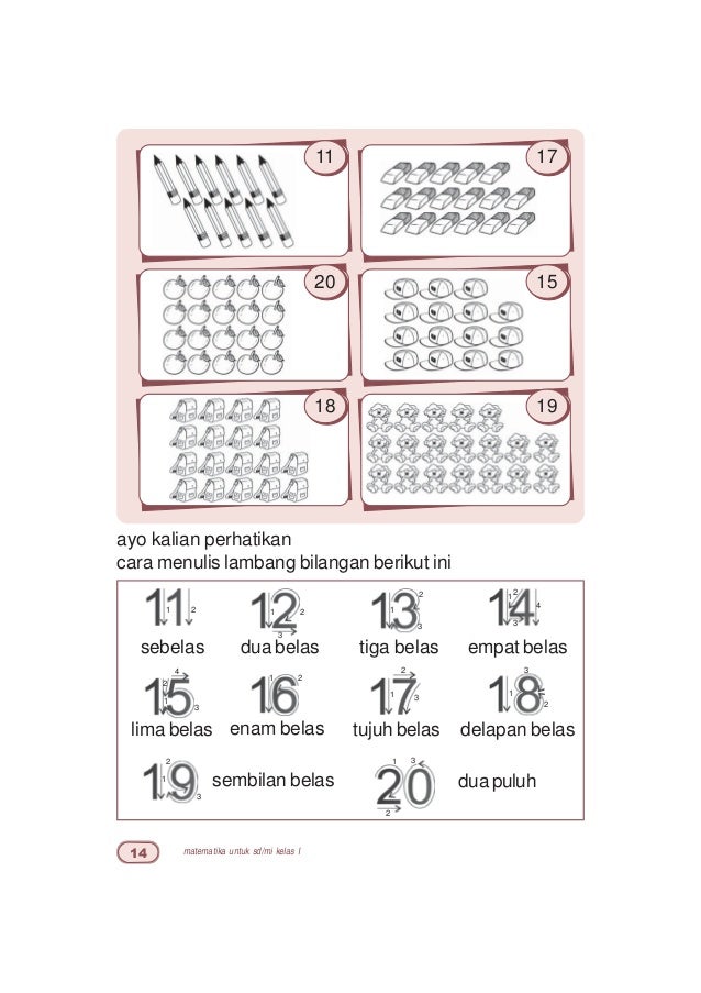 Soal Matematika Kelas 1 Sd Mengurutkan Bilangan