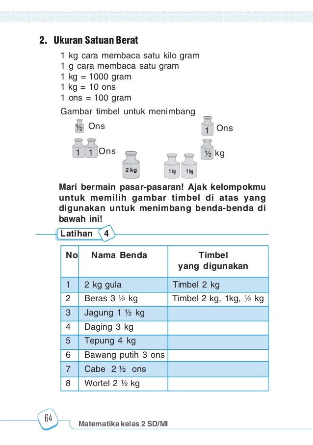 Soal Satuan Panjang Kelas 2 Sd Tema 5 | Sobat Guru