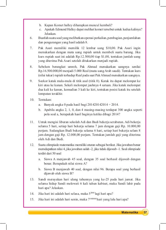 16+ Kunci Jawaban Buku Matematika Kelas 7 Kurikulum 2013 Semester 2 PNG