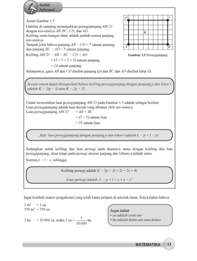Matematika Kelas 7 Semester 2 Kurikulum 2013