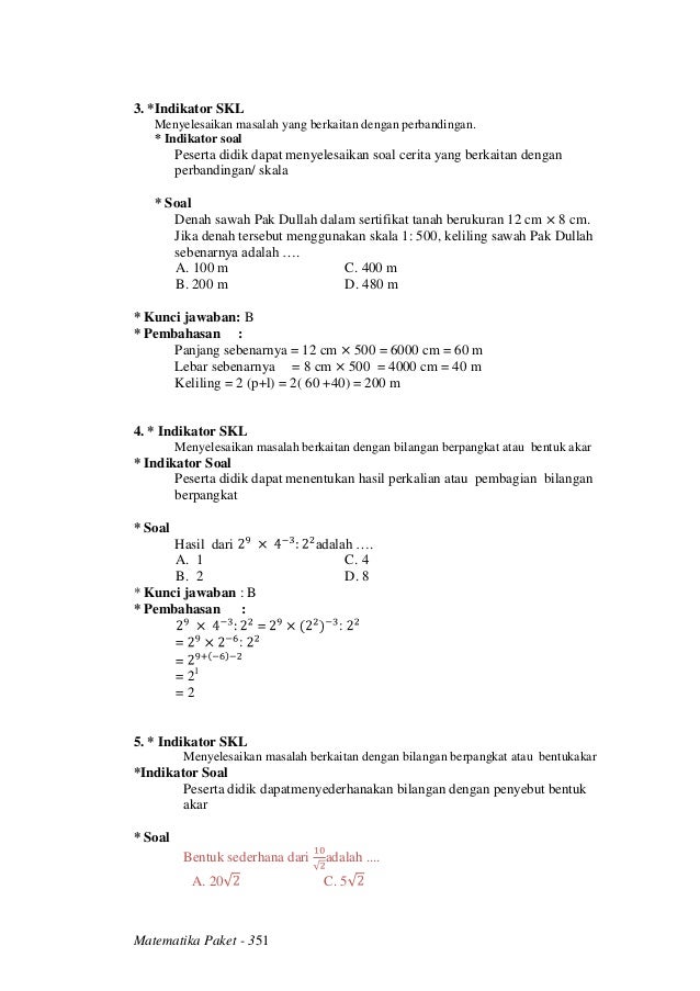 Matematika Paket 3