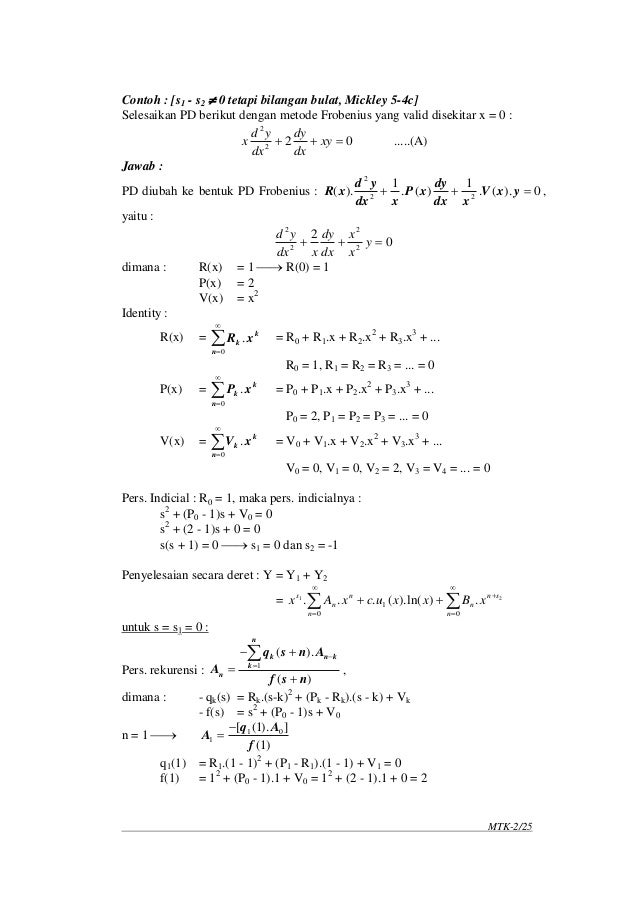 Matematika Teknik Kimia 2